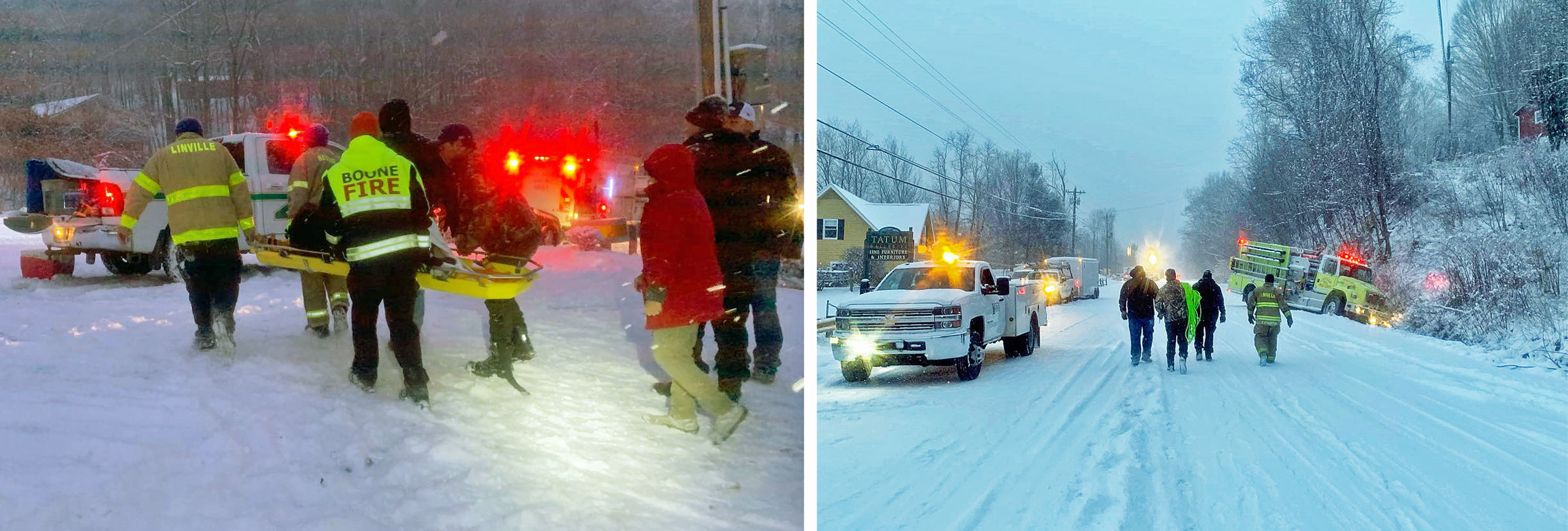 Snowy blast causes multiple wrecks on Highway 105